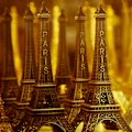 Eiffel tower souvenirs on sale in Paris.
