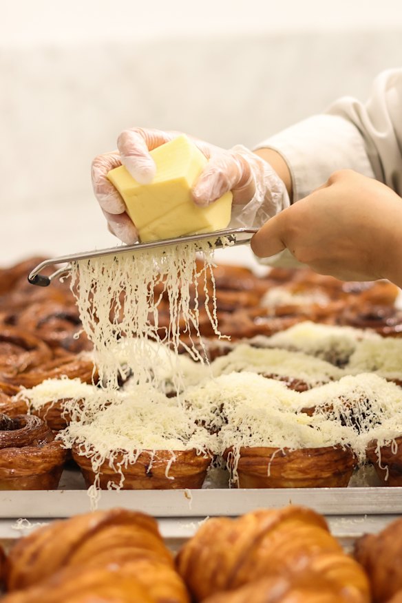 Freshly grated.