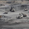 Coal mining near Emerald, central Queensland.