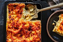 Julia Busuttil Nishimura's lemon and fennel lasagne.