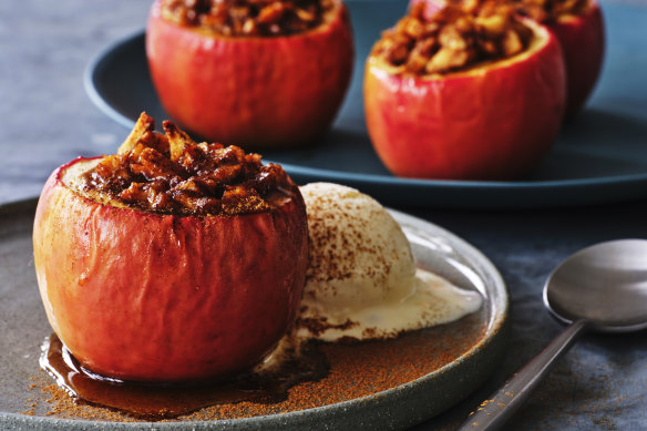 Baked cinnamon apples.