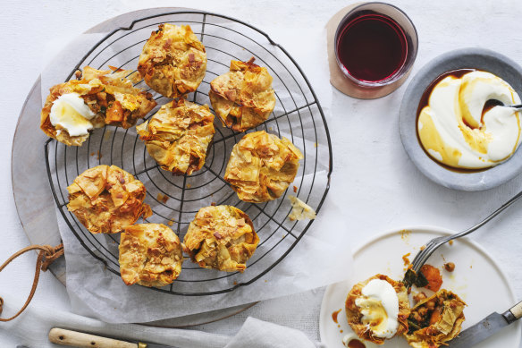 Helen Goh’s bisteeya-inspired pies.