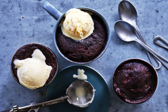Mocha mug cake.