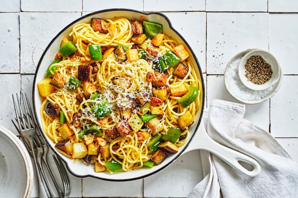 Three-treasure pasta.