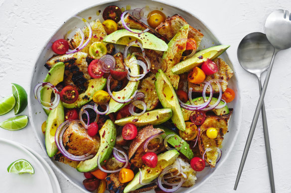 Avocado salad.