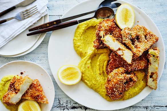 The sauce is versatile and also works great in a white-bread sandwich with shaved lettuce and boiled egg.