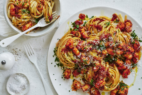 Prawn pasta recipe: Danielle Alvarez’s linguine with prawns and chilli