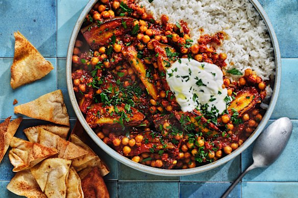 Serve with pita chips for scooping.  