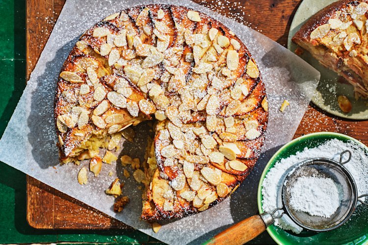 Julia Busuttil Nishimura's apple, lemon and ricotta cake.