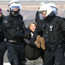 Greta Thunberg detained by police during German coal village protests