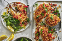 Baked fish “casino”.