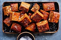 Caramel blondies.