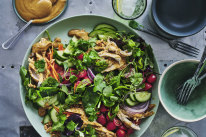 Satay chicken salad.