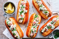 Swedish prawn rolls.