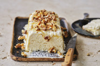 Adam Liaw’s honey and walnut semifreddo.