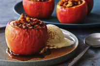 Baked cinnamon apples.