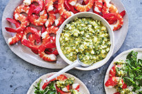 Prawns with sauce gribiche.
