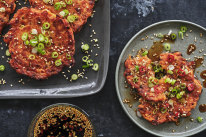 Kimchi fritters.