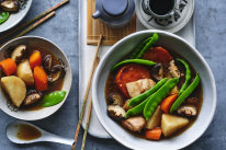 Japanese-style braised chicken stew.