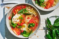 Vietnamese sour fish soup.