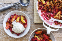 Helen Goh’s peach and raspberry Betty.
