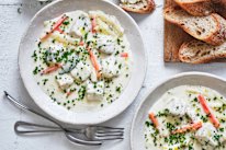 Adam Liaw’s Norwegian fish stew is a slightly less soupy version of a popular dish in Bergen.
