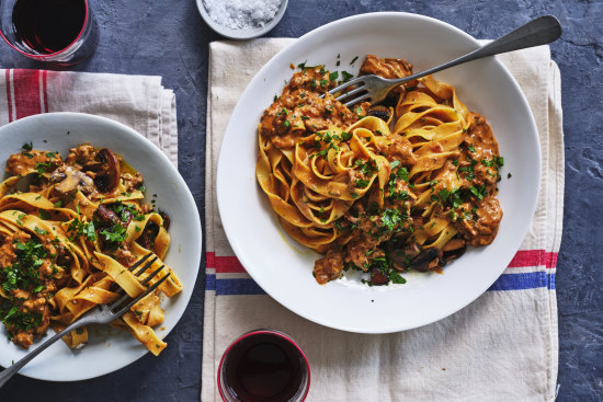 Mince stroganoff.