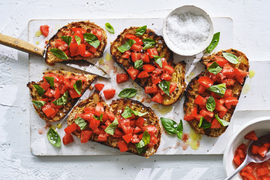 Classic bruschetta.