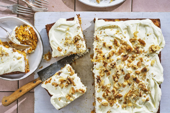 Carrot and pineapple cake.