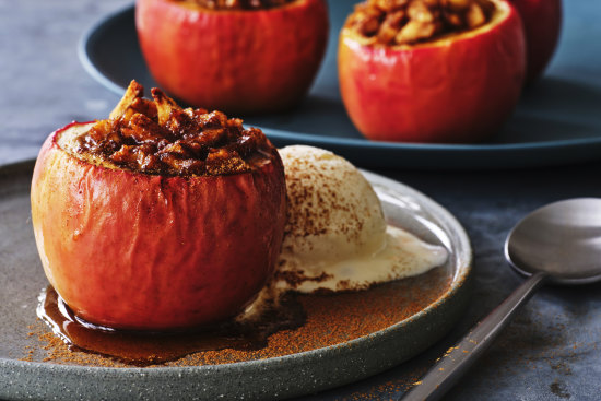 Baked cinnamon apples.