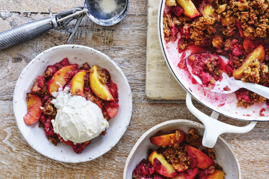 Helen Goh’s peach and raspberry Betty.