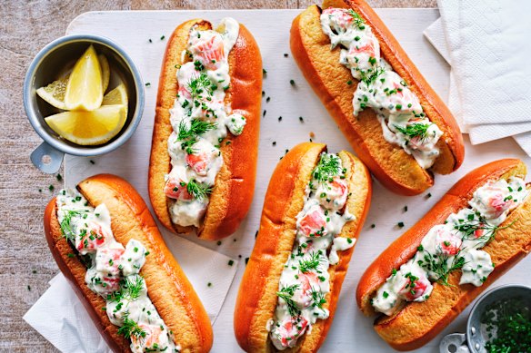Swedish prawn rolls.