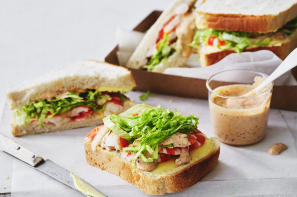 Danielle Alvarez swaps Marie Rose sauce for remoulade in this sandwich.