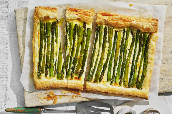 Asparagus tart.