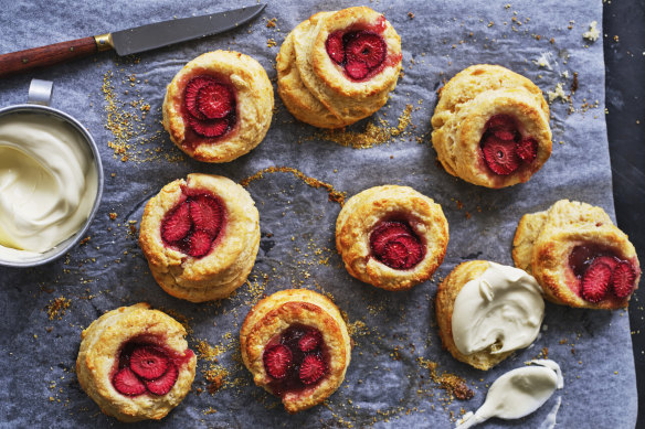 These double-decker scones are best enjoyed with clotted or double cream. 