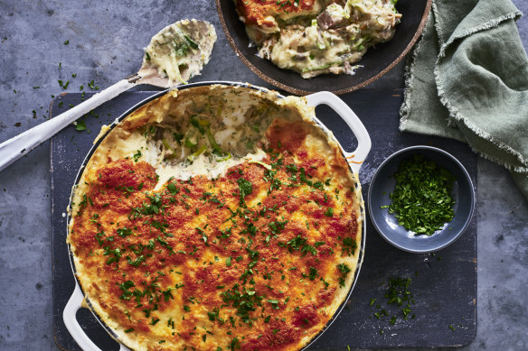 Nelly Robinson’s Lancashire-style fish pie.