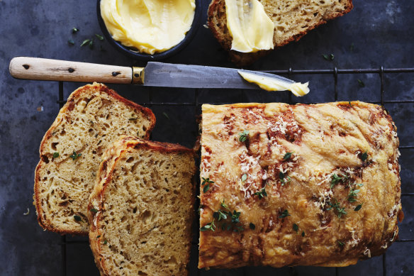 Helen Goh’s French onion loaf.