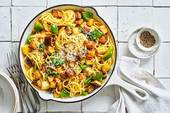 Three-treasure pasta.