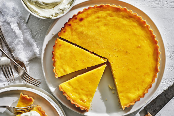Adam Liaw’s lemon tart.