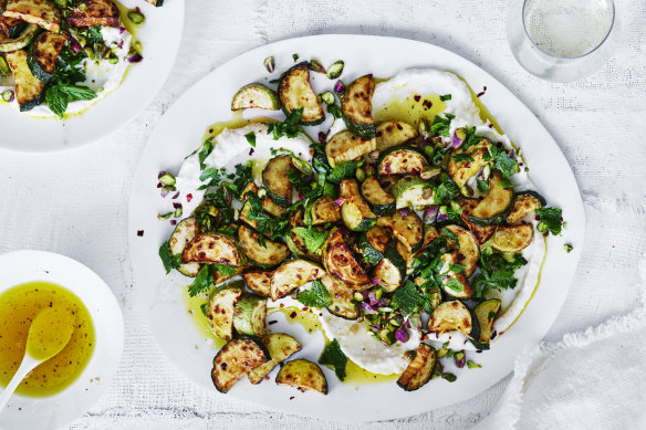 Karen Martini’s zucchini, mint and chilli salad includes a special Sardinian ingredient.