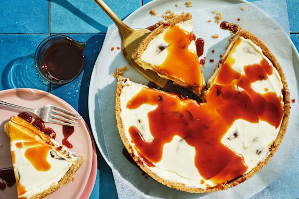 No-bake date cheesecake.