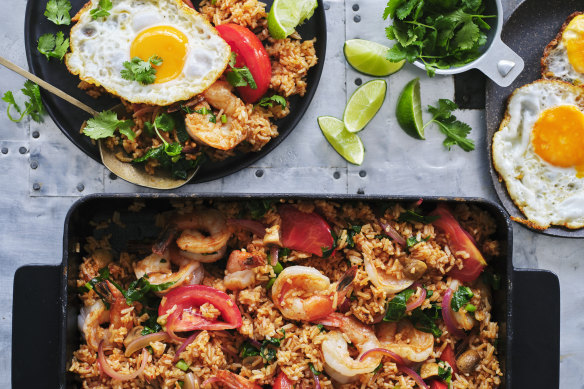 Tom yum fried rice.