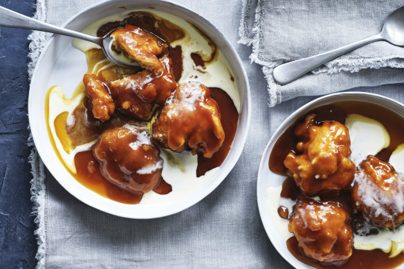 Golden syrup dumplings.