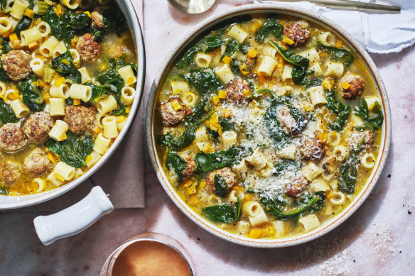 Danielle Alvarez’s Italian wedding soup.