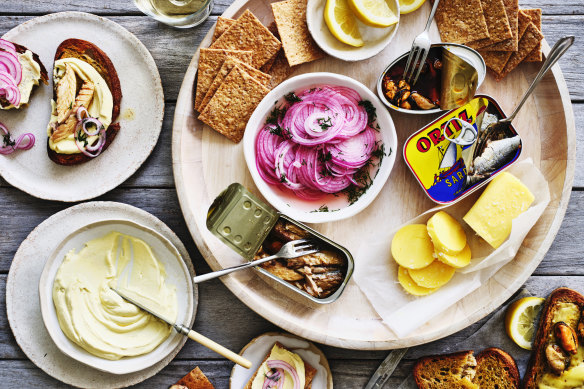 Ortiz tinned fish is a colourful - and instantly recognisable - addition to a grazing board.