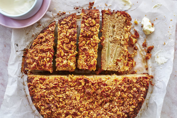 Julia Busuttil Nishimura’s warm apple, brown butter and almond cake