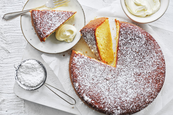Lemon and ricotta cake.
