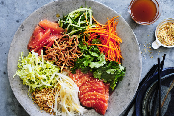 Yee sang prosperity salad.