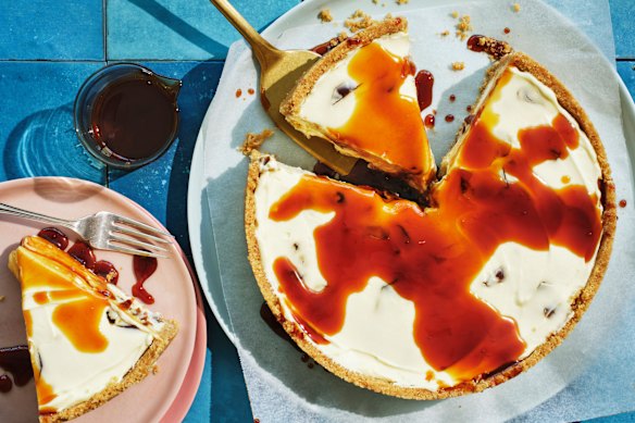 No-bake date cheesecake.