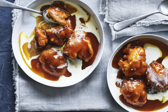 Golden oldie: Golden syrup dumplings.